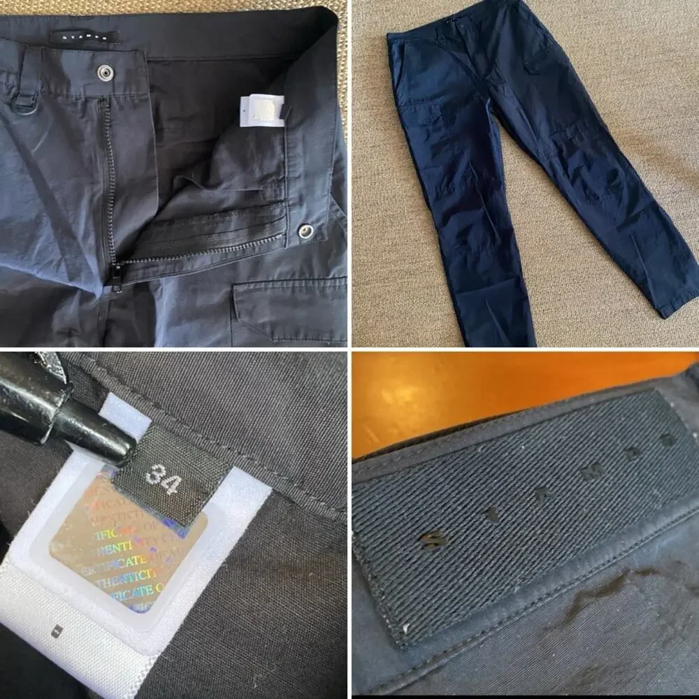 Stampd $286 Black Cotton / Nylon Cargo Pant Mens sz 34 EUC